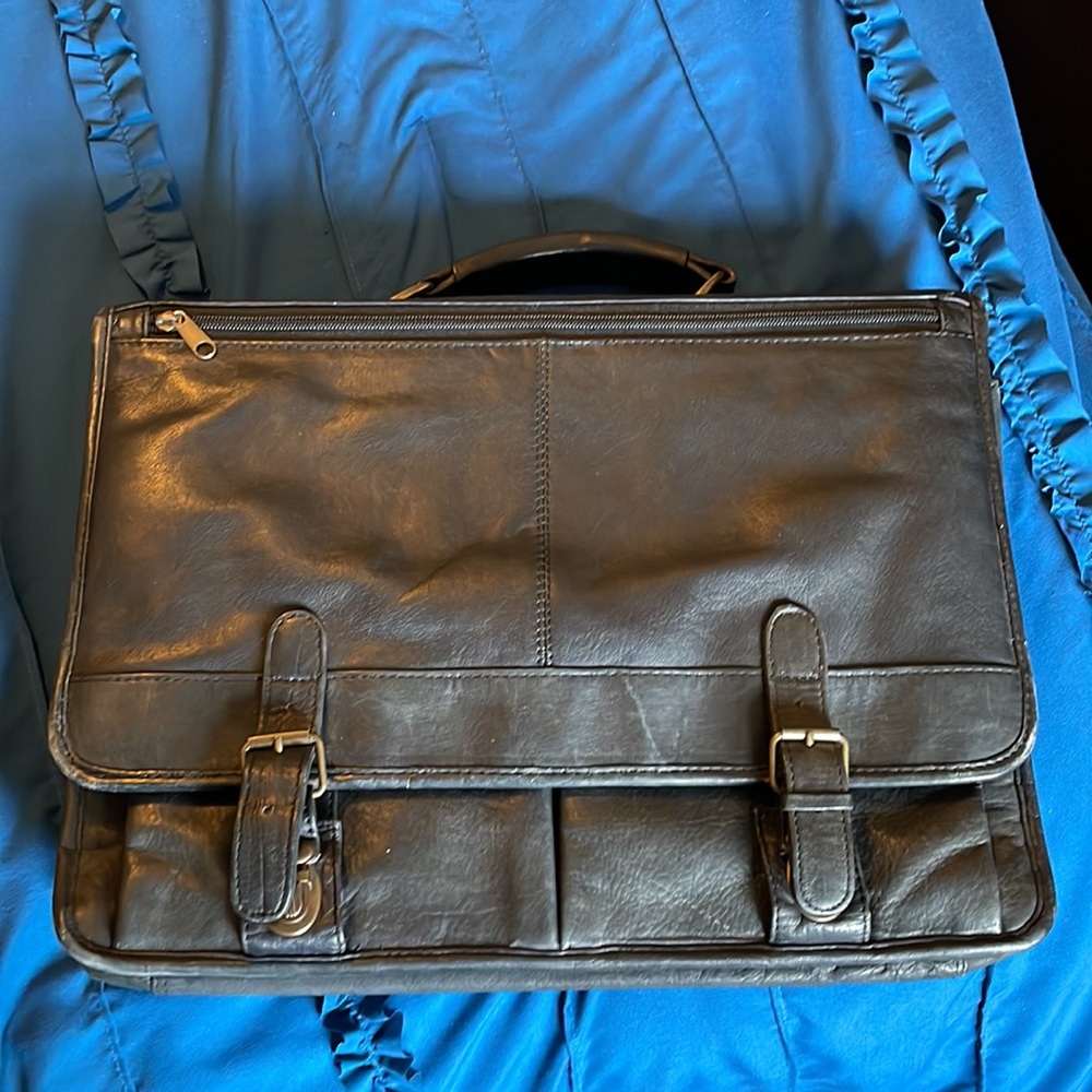 Monarch Luggage Company Leather Briefcase